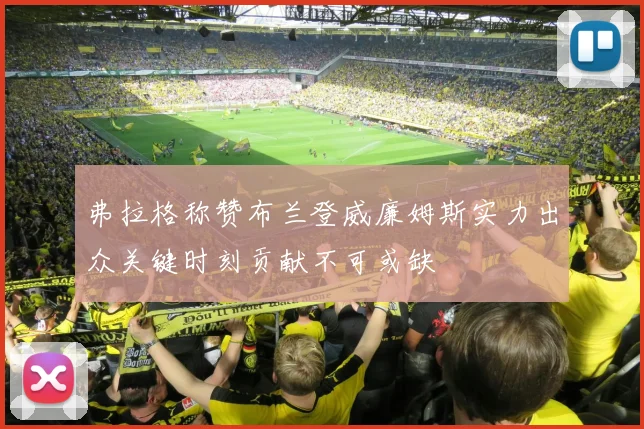 弗拉格称赞布兰登威廉姆斯实力出众关键时刻贡献不可或缺